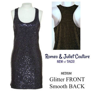 Romeo & Juliet Couture Bodycon Glitter Tank Dress